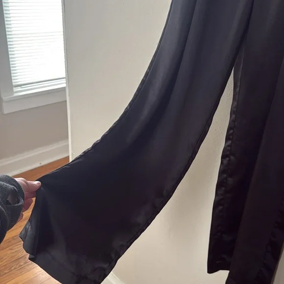 Vince Camuto Satin Wide Leg Pants 10 - Picture 2 of 8